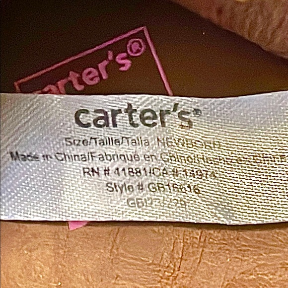 CARTER’S Girls Embroidered Strap Sandalsㅣsize NBㅣVery Good Used Condition - Picture 9 of 11